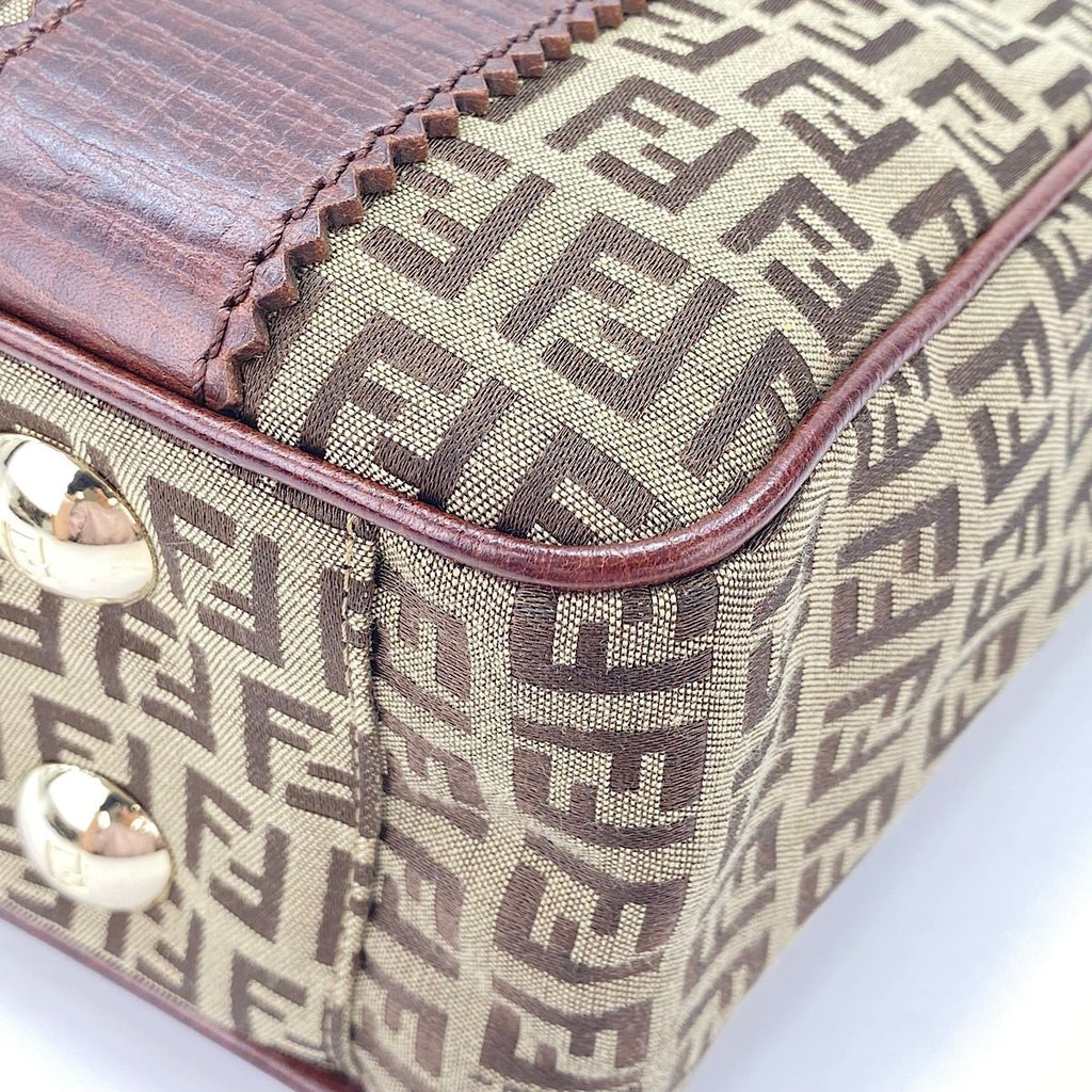 Fendi Tote Bag Zucchino Brown