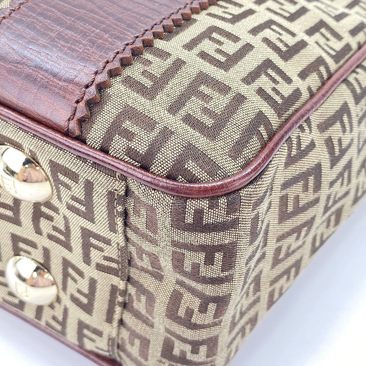 Fendi Tote Bag Zucchino Brown