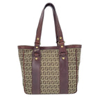 Fendi Tote Bag Zucchino Brown