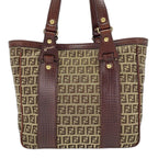 Fendi Tote Bag Zucchino Brown