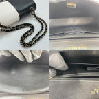 Chanel Shoulder Bag Bicolor Double Flap