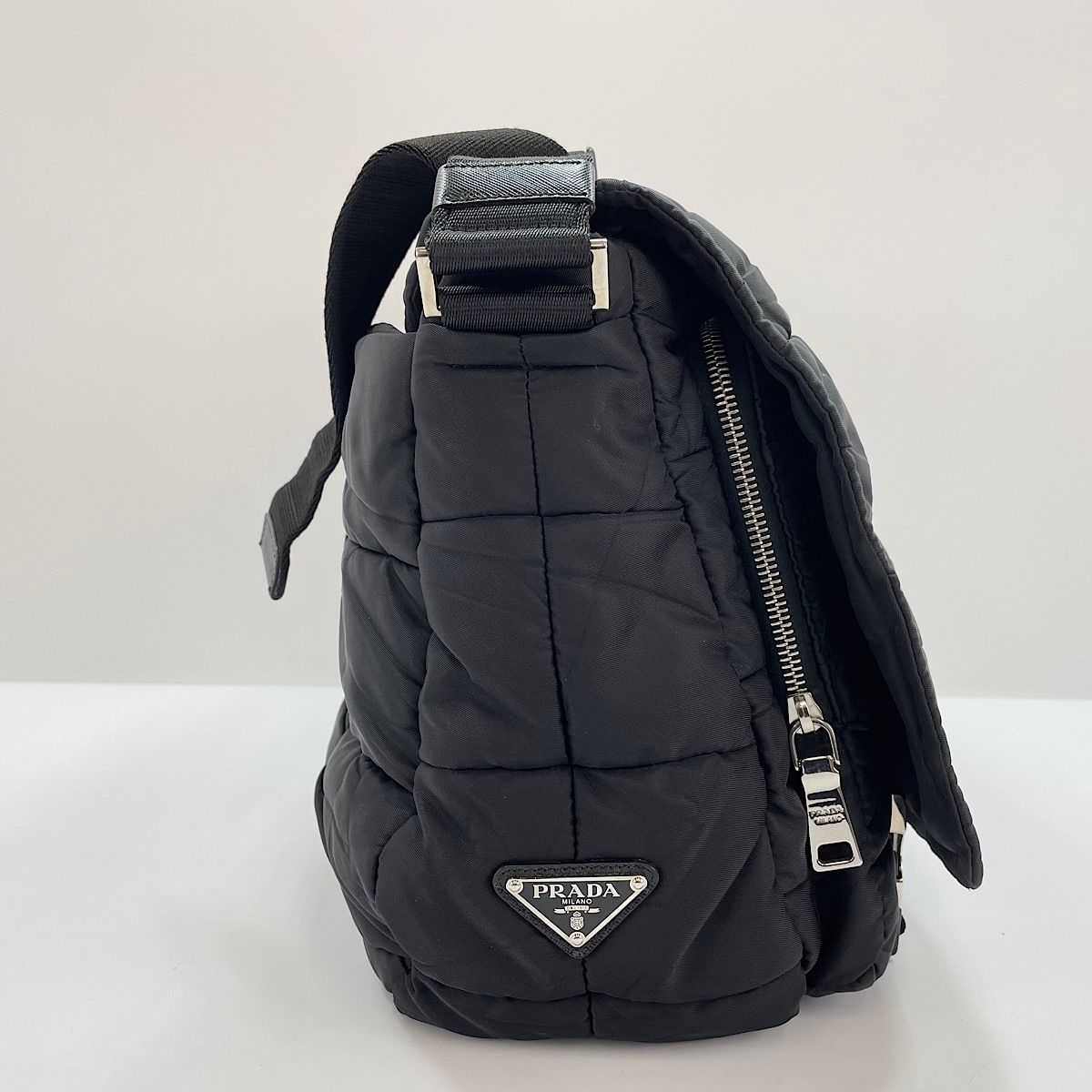 Prada Shoulder Bag Triangle Plate