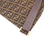 Fendi Shoulder Bag Zucca Canvas Leather
