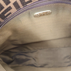 Fendi Shoulder Bag Zucca Canvas Leather