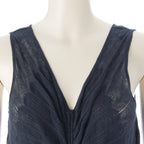 Hermes Gaultier Era Transformation Sleeveless Knit Top Flare Skirt Set Navy 36 — view 7