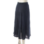 Hermes Gaultier Era Transformation Sleeveless Knit Top Flare Skirt Set Navy 36 — view 6