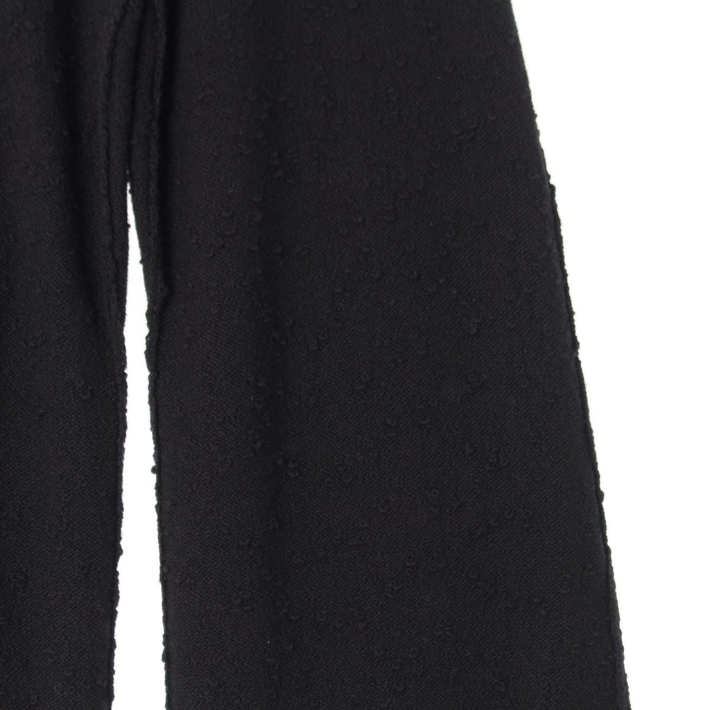 Chanel Wool CC Logo Bicolor Pants Black Yellow 36 — view 4