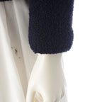 Chanel Tweed CC Logo Button Tailored Jacket Navy — view 6
