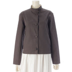 Hermes Martin Margiela Era Cotton Stand Color Reversible Jacket Brown 34