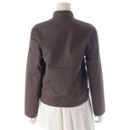 Hermes Martin Margiela Era Cotton Stand Color Reversible Jacket Brown 34 — view 4