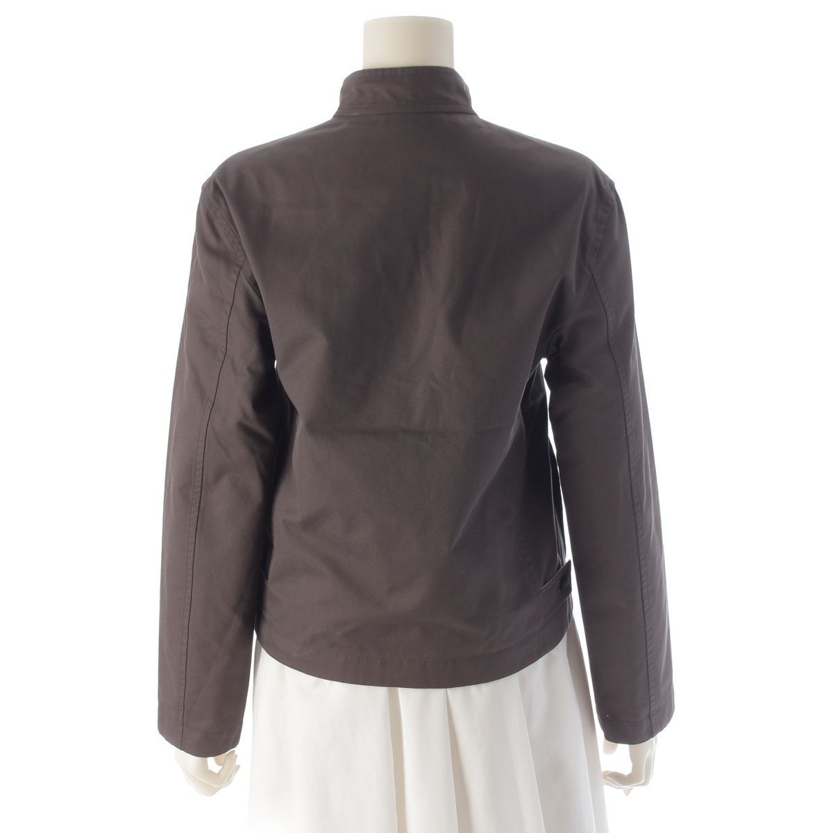 Hermes Martin Margiela Era Cotton Stand Color Reversible Jacket Brown 34 — view 4