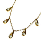 Louis Vuitton Necklace Collier Pari Gram Monogram Flower Pearl Gold