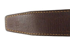 Hermes Perforated Logo Evelyne Buckle Leather Belt 90 Black Brown