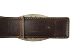 Hermes Perforated Logo Evelyne Buckle Leather Belt 90 Black Brown