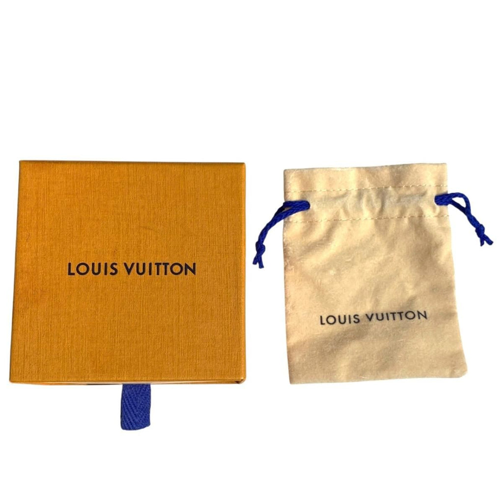 Louis Vuitton Necklace Collier My Blue Ming Monogram Flower Strass Gold — view 7