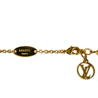 Louis Vuitton Necklace Collier My Blue Ming Monogram Flower Strass Gold — view 6