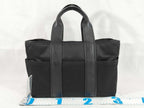 Hermes Handbag Acapulco PM Black Toilet Blanc Leather Silver