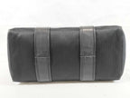 Hermes Handbag Acapulco PM Black Toilet Blanc Leather Silver