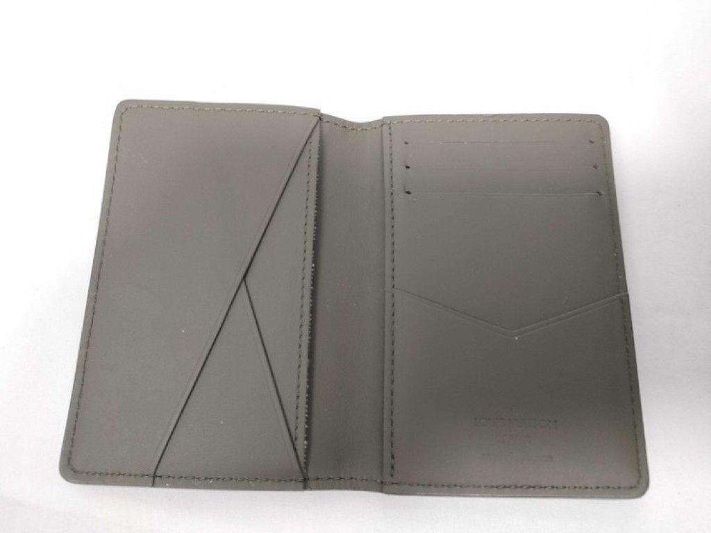 Louis Vuitton Card Case Aerogram Organizer de Poche Khaki Leather Business