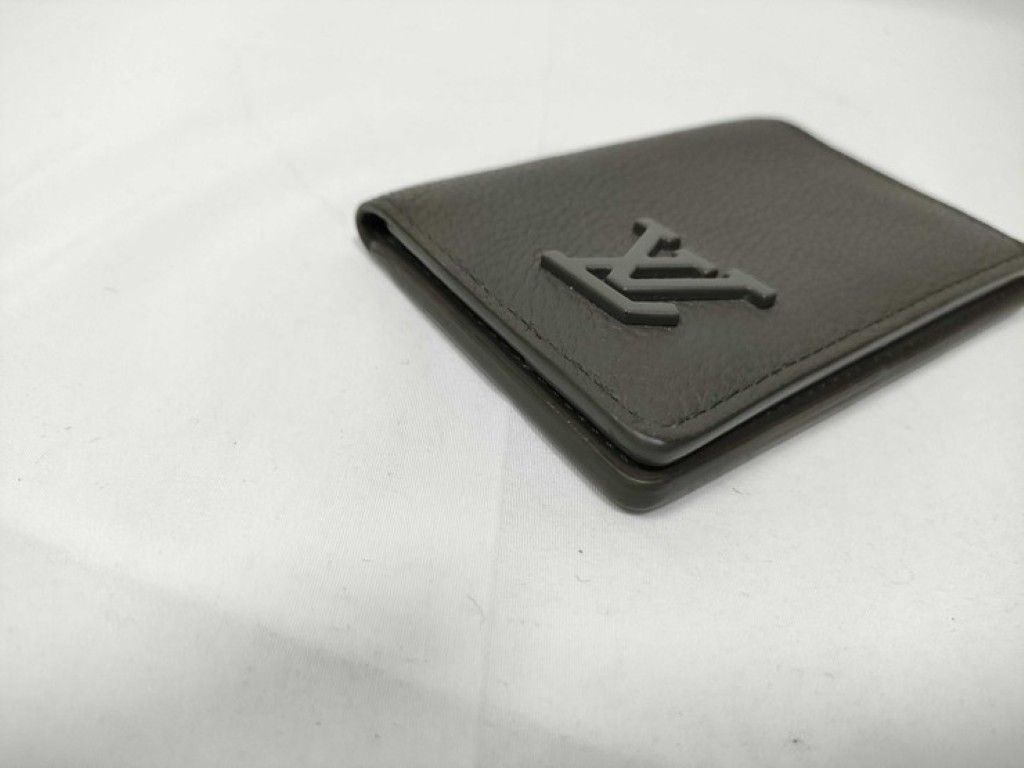 Louis Vuitton Card Case Aerogram Organizer de Poche Khaki Leather Business