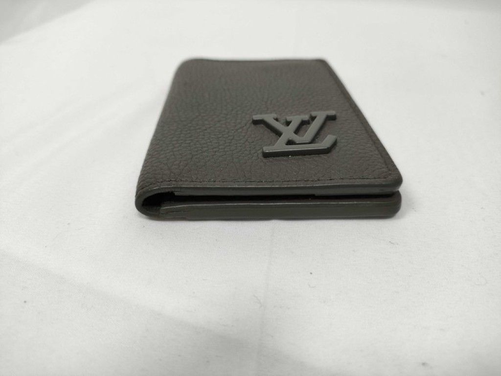 Louis Vuitton Card Case Aerogram Organizer de Poche Khaki Leather Business