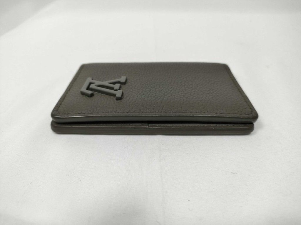 Louis Vuitton Card Case Aerogram Organizer de Poche Khaki Leather Business