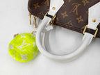 Louis Vuitton Speedy Bandouliere 25 Brown White Monogram 2-Way Shoulder Bag Mini