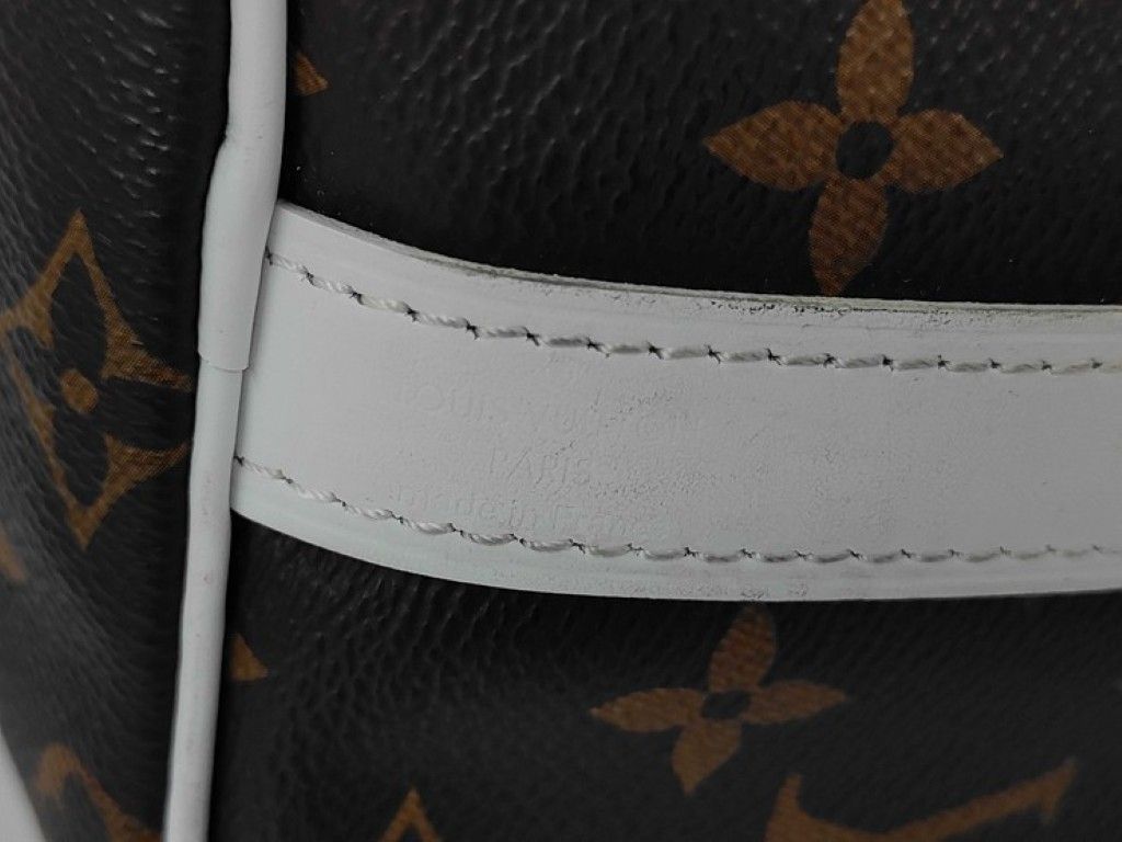 Louis Vuitton Speedy Bandouliere 25 Brown White Monogram 2-Way Shoulder Bag Mini