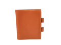Hermes Notebook Case Agenda Mini Orange Yellow Leather Stationery