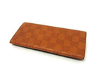 Gucci Wallet Guccissima Orange Brown Leather Bifold