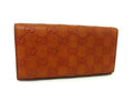 Gucci Wallet Guccissima Orange Brown Leather Bifold