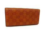Gucci Wallet Guccissima Orange Brown Leather Bifold