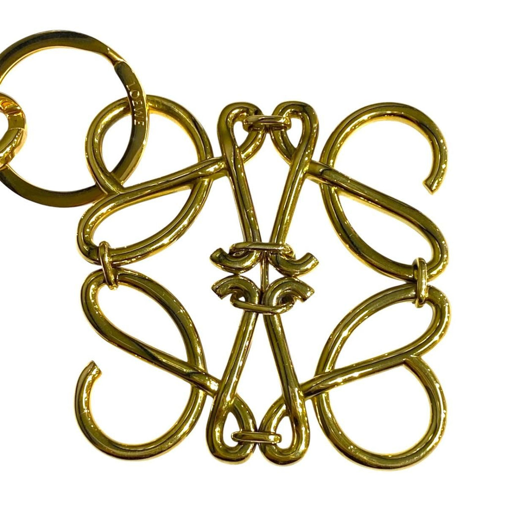Loewe Bag Charm Anagram Logo Gold — view 3