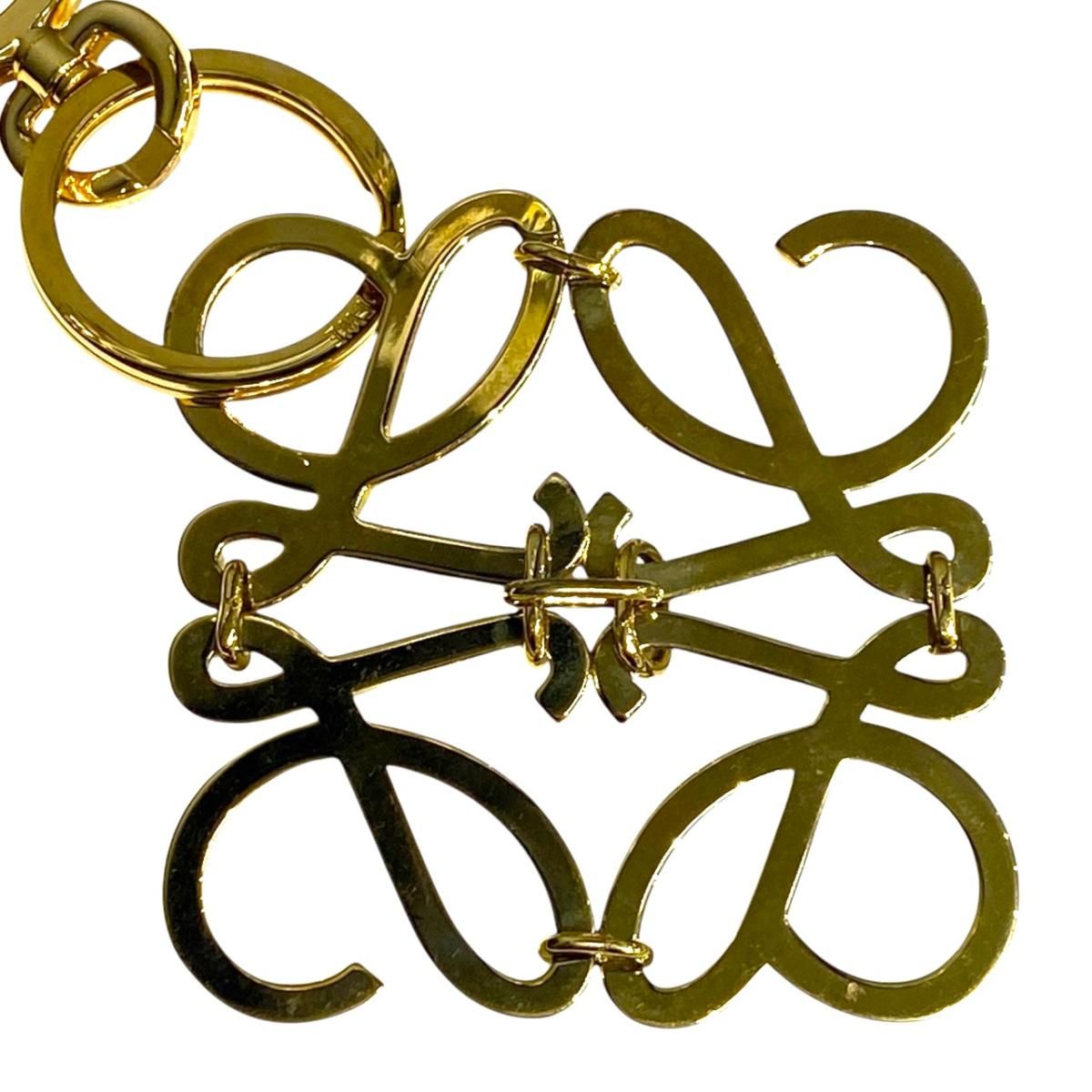 Loewe Bag Charm Anagram Logo Gold — view 4