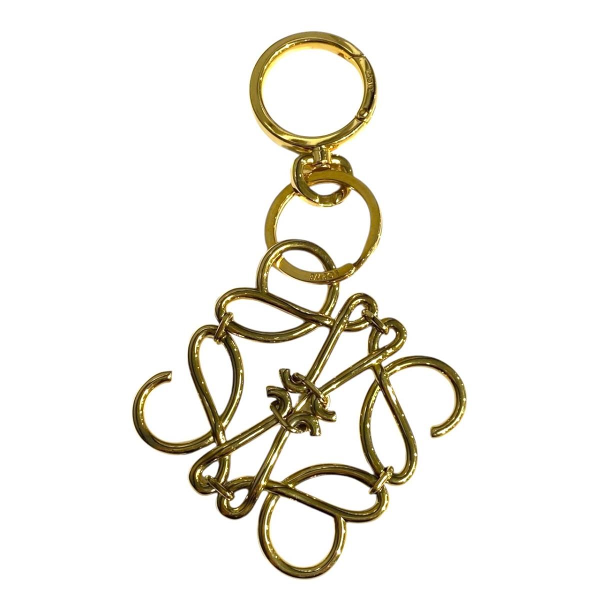 Loewe Bag Charm Anagram Logo Gold