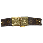 Louis Vuitton Bracelet LV Circle Monogram LV Logo Gold — view 2