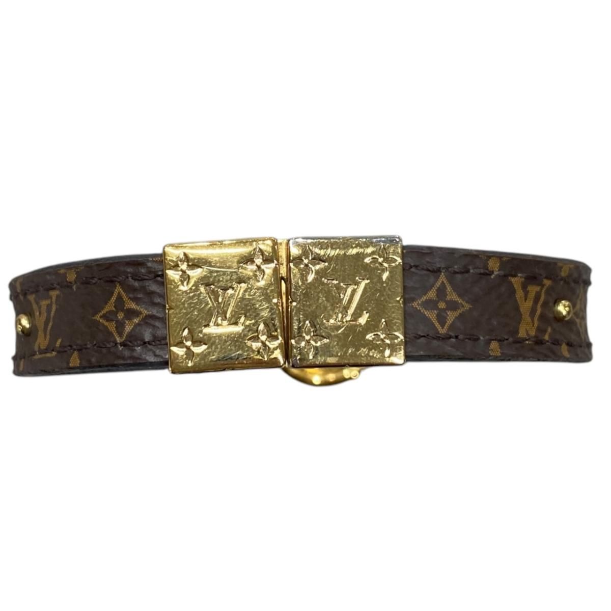 Louis Vuitton Bracelet LV Circle Monogram LV Logo Gold — view 2