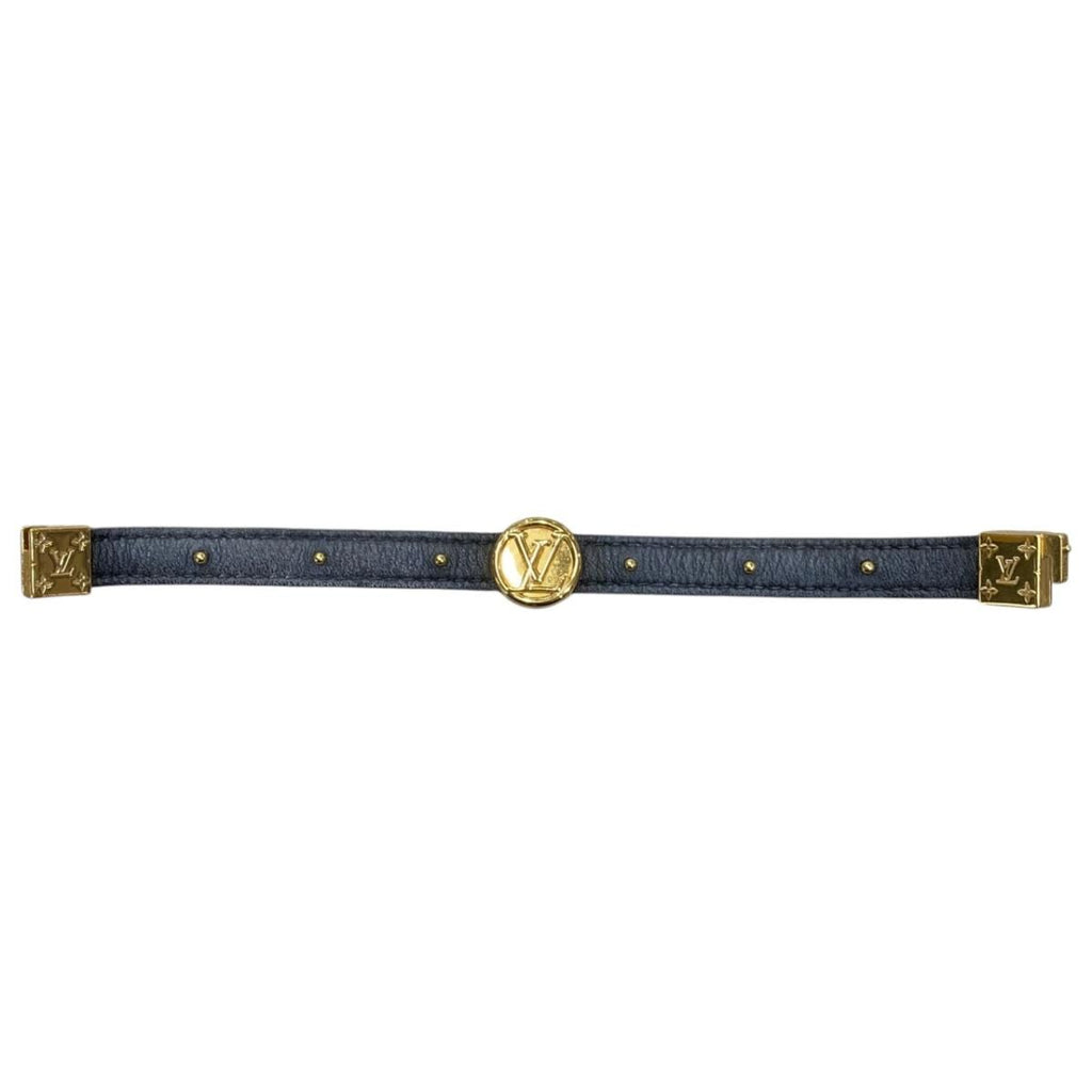 Louis Vuitton Bracelet LV Circle Monogram LV Logo Gold — view 8