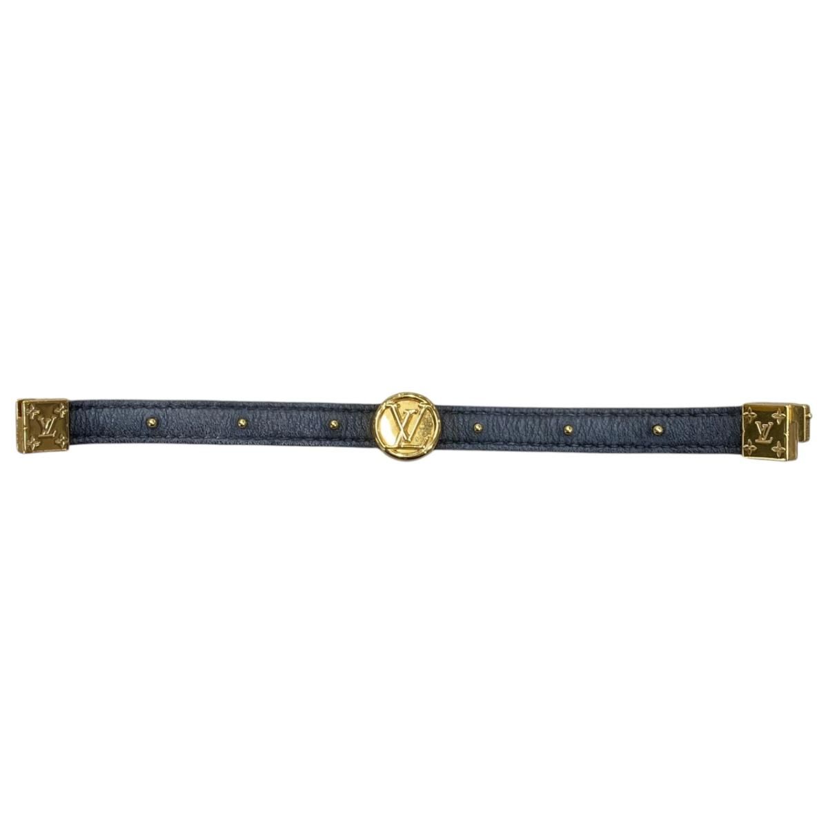 Louis Vuitton Bracelet LV Circle Monogram LV Logo Gold — view 8