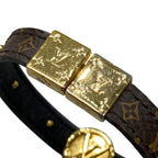 Louis Vuitton Bracelet LV Circle Monogram LV Logo Gold — view 6
