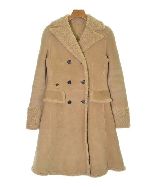 Dior Shearling Coat Beige