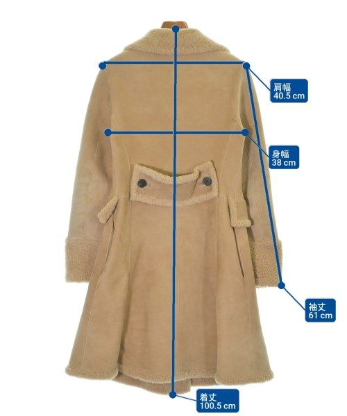 Dior Shearling Coat Beige — view 7