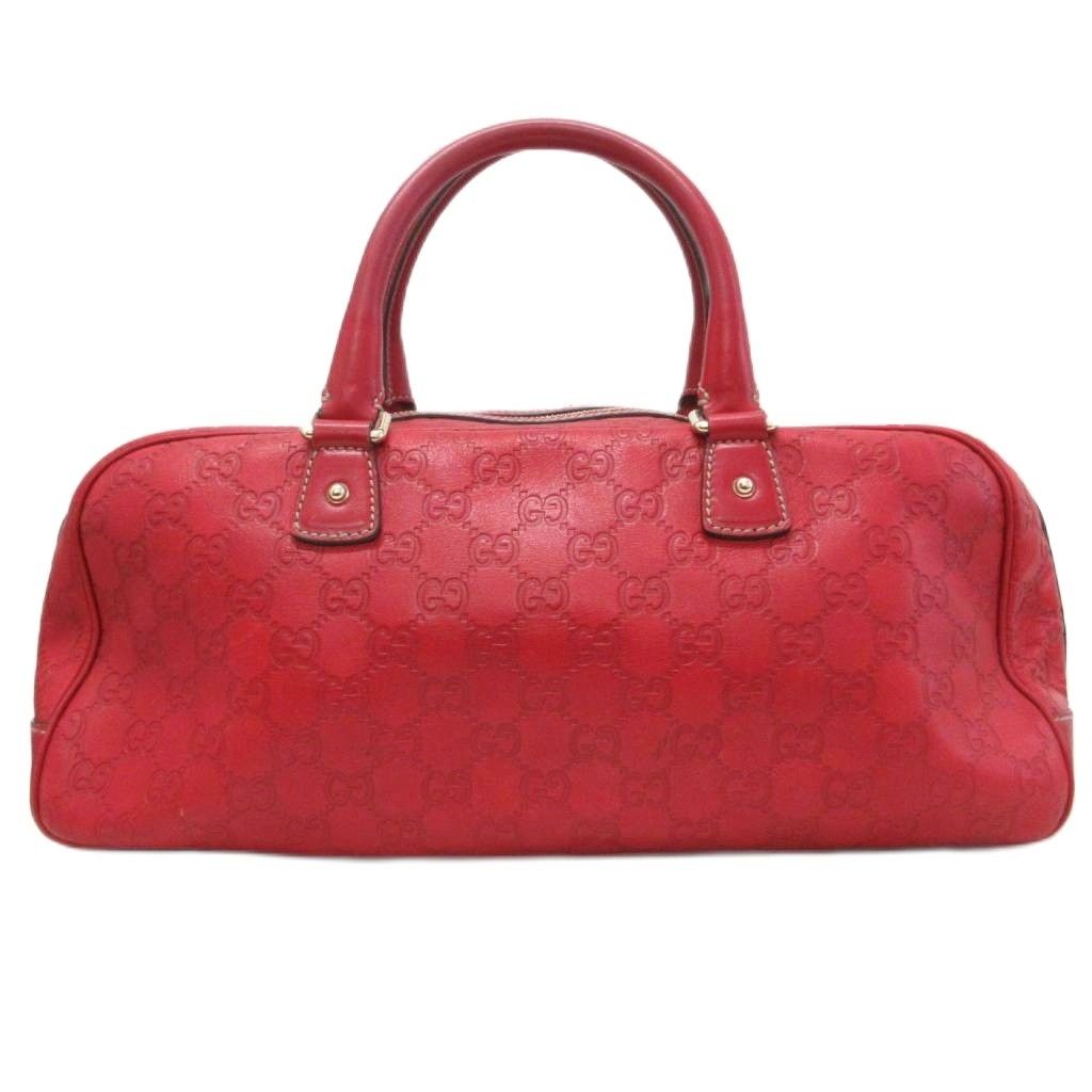 Gucci Guccissima GG Logo Mini Boston Bag Cadena Motif Leather