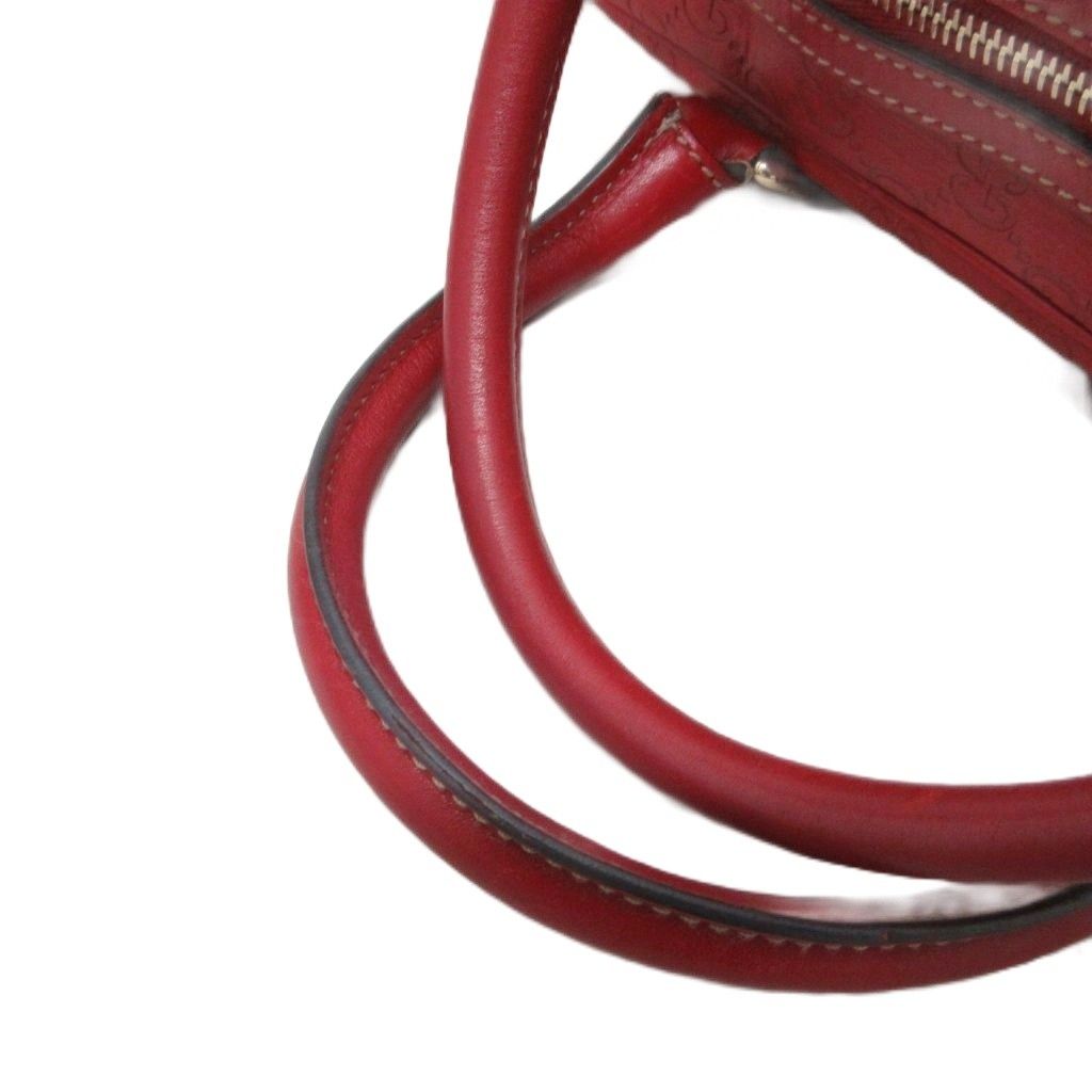 Gucci Guccissima GG Logo Mini Boston Bag Cadena Motif Leather