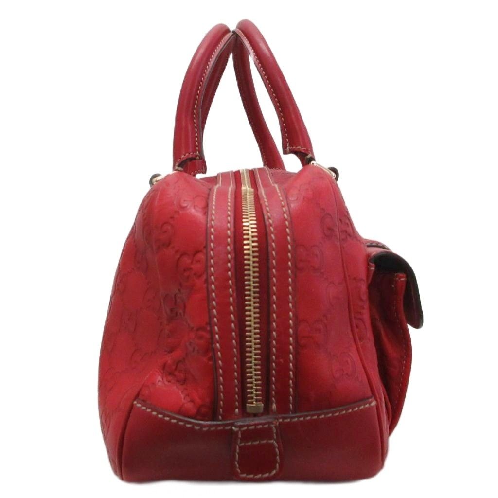 Gucci Guccissima GG Logo Mini Boston Bag Cadena Motif Leather