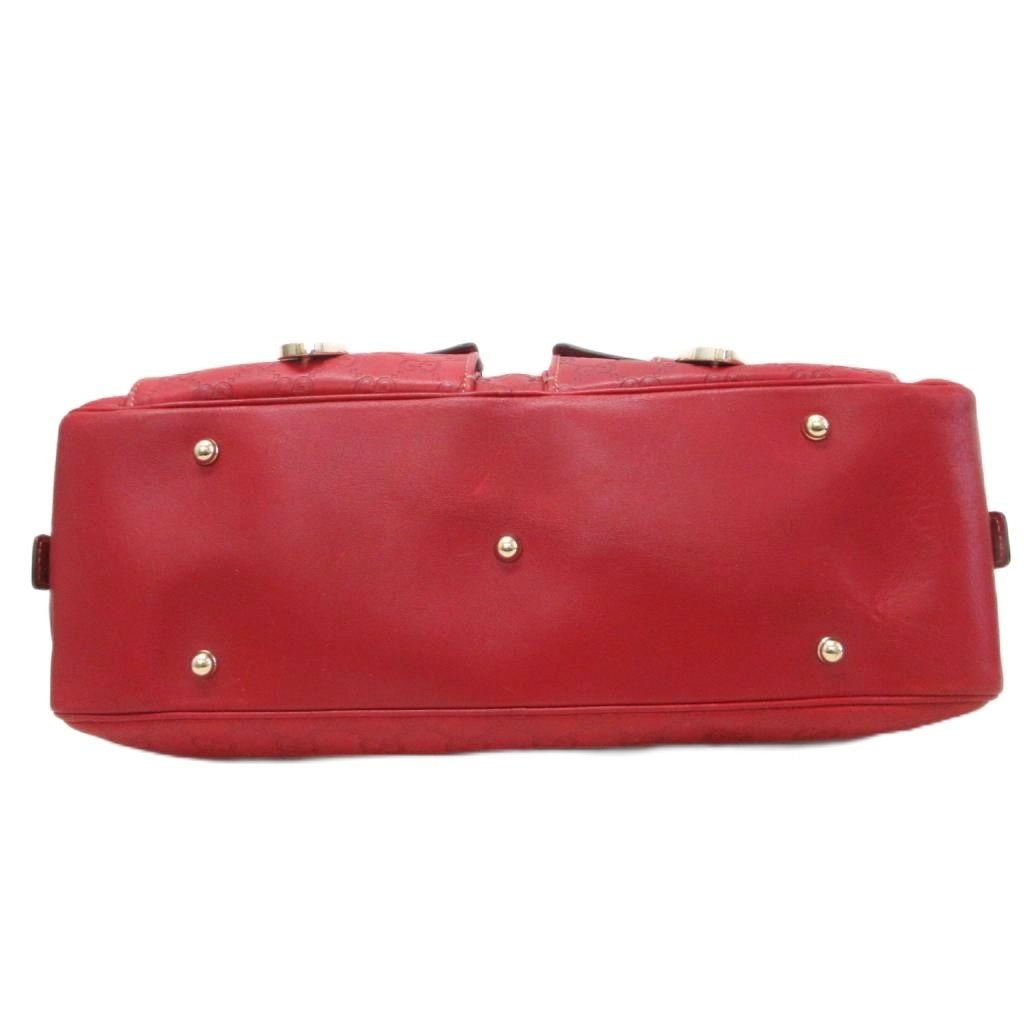 Gucci Guccissima GG Logo Mini Boston Bag Cadena Motif Leather