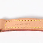 Louis Vuitton Shoulder Strap LV Logo Vachetta Leather Brown Gold — view 6