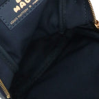 Louis Vuitton Double Phone Pouch Monogram Denim Leather Shoulder