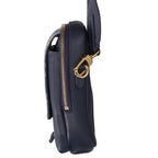 Louis Vuitton Double Phone Pouch Monogram Denim Leather Shoulder