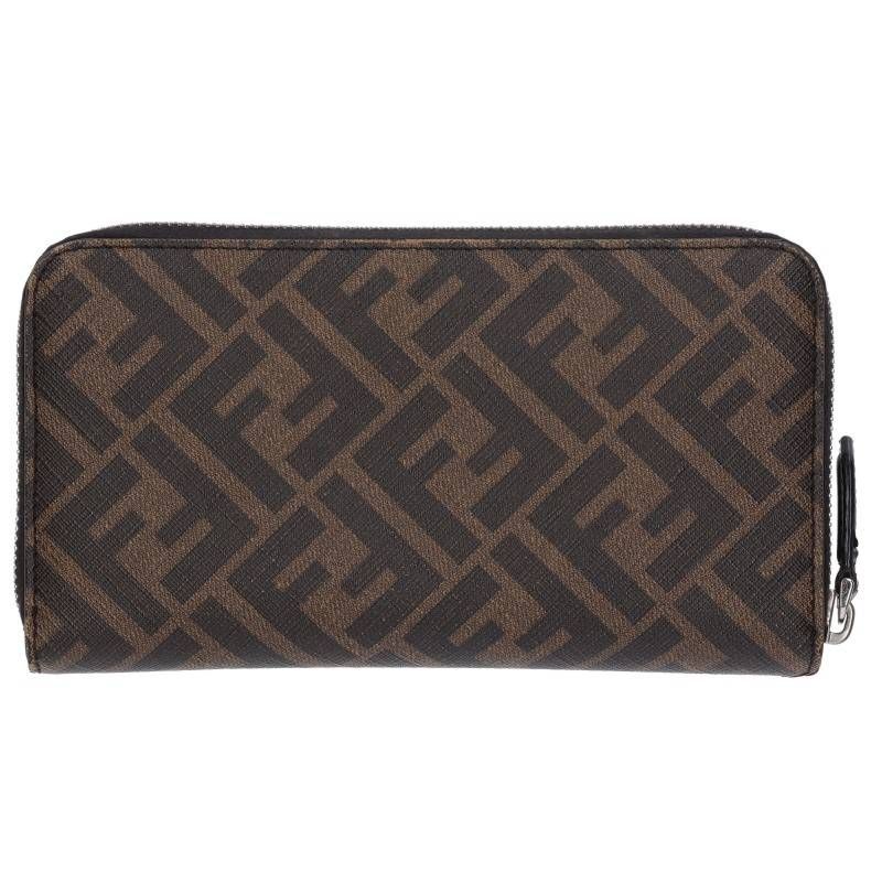 Fendi Zucca Round Zip Wallet